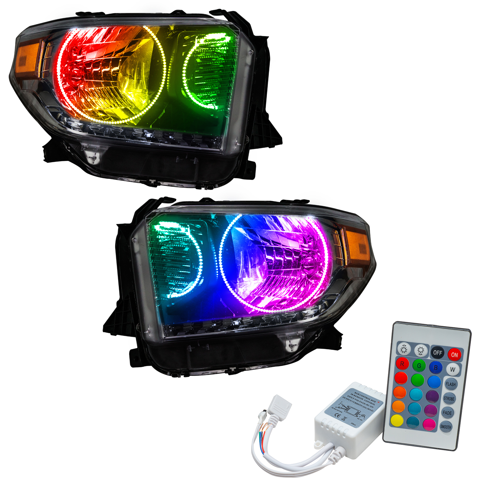 7204-504 - 2014-2017 Toyota Tundra SMD HL - Dual Halo Kit